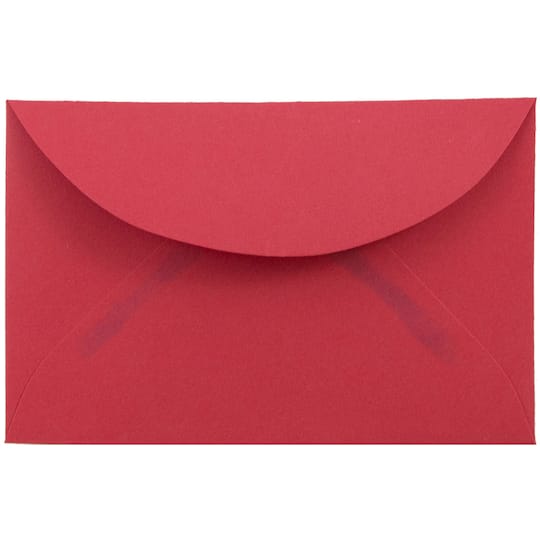 JAM Paper 2.3125" x 3.625" Red Recycled 3Drug Envelopes, 50ct.
